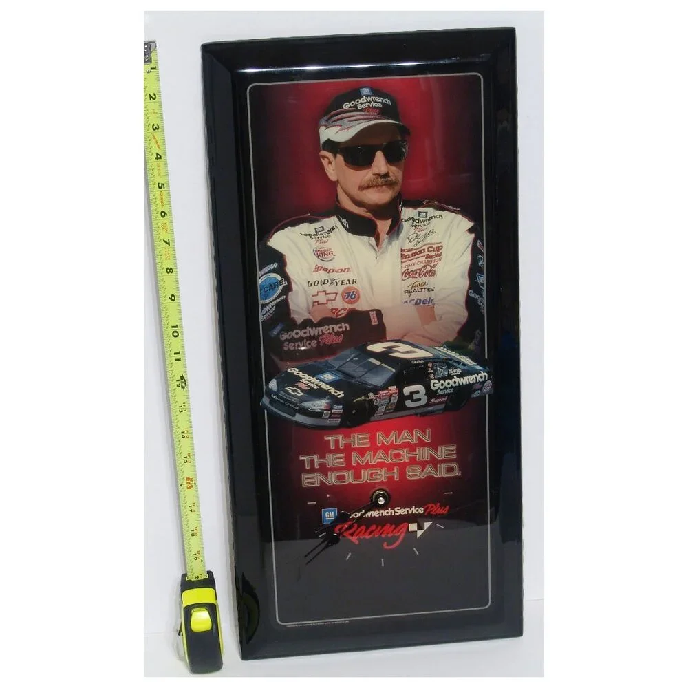 Large Vintage Dale Earnhardt Goodwrench Service Plus Clock - 11